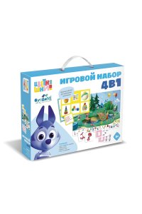 НАСТ ИГРА ЦВЕТНЯШКИ ОБУЧАЮЩИЙ НАБОР 4В1 (ЛОТО, МЕМО, ДОМИНО СЧЕТ+ПАЗЛ 24ЭЛ)АРТ.07563