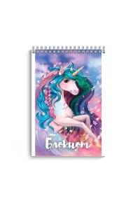 БЛОКНОТ 40Л А7 ФЕНИКС+ СПИРАЛЬ ЛАК /ЧАСТ/ БЛЕСТ ЕДИНОРОГ 65969