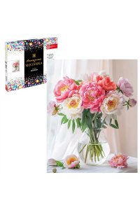 АЛМАЗНАЯ МОЗАИКА 40*50 БУКЕТ ПИОНОВ АРТ. 70857