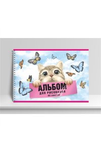 АЛЬБОМ Д/РИС 40Л ACADEMY STYLE СПИРАЛЬ ГЛИТТЕР МЕЧТА КОТА ЕАС-11040 (9484)
