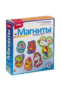 НАБОР Д/ТВОРЧ МАГНИТЫ ИЗ ГИПСА ОЗОРНЫЕ ЗВЕРЯТА М-014 (6 ФОРМ)