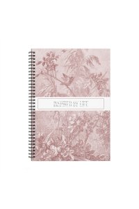 БЛОКНОТ 80Л А6 КЛЕТ ЭКСМО СПИРАЛЬ ФОЛЬГА PREMIUM FLOREALE. CEDAR ROSE АРТ.БМФК680390 (5798)