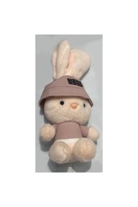 МЯГКАЯ ИГРУШКА-БРЕЛОК ЗАЙКА В ШАПКЕ 11СМ 251535 (4599)