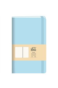 БЛОКНОТ 96Л А6- КЛЕТ ЭКСМО КОЖЗАМ НА РЕЗИНКЕ JOY BOOK АКВАМАРИН АРТ.БДБК6964188 (1566)