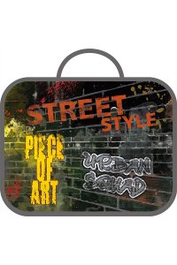 ПАПКА С РУЧКАМИ А4 60 ММ STREET STYLE 2025 ТВЕРДОЕ ДНО/ТЕСЬМА ПЧЕЛКА АРТ.ПШ-11 (5872)