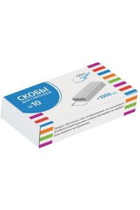 СКОБЫ Д/СТЕПЛЕРА N10 1000ШТ OFFICE SPACE (ОЦИНКОВАННЫЕ) АРТ.S10_438 (4383)