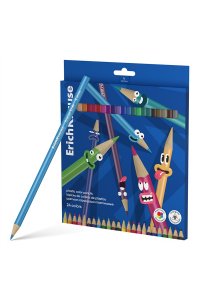 КАРАНДАШИ 24ЦВ ERICHKRAUSE ТРЕХГРАНН (ПЛАСТИК) COLOR FRIENDS 61806