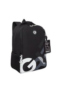РЮКЗАК GRIZZLY RB-651-9/1 ЧЕРНЫЙ-БЕЛЫЙ (5077)