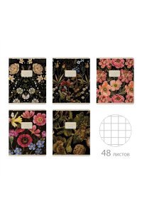 ТЕТР 48 КЛЕТ BRUNO VISCONTI SOFT TOUCH FLORA.BLACK NIGHT 7-48-1392 (2962)