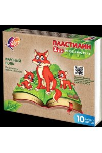 ПЛАСТИЛИН 10ЦВ 150ГР ZOO ЛУЧ 29С 1721-08