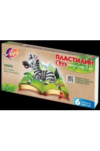 ПЛАСТИЛИН 6ЦВ 90ГР ZOO ЛУЧ 29С 1810-08