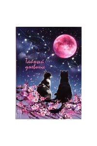 ТАЙНЫЙ ДНЕВНИК 96 Л А6+ ФОЛЬГА ВЛЮБЛЁННЫЕ КОТЫ ФЕНИКС+ 62910