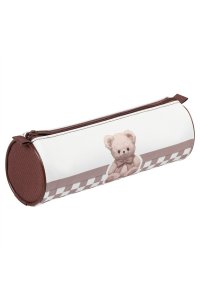 ПЕНАЛ-ТУБУС 20*7*7 СМ ТКАНЬ 1 ОТД BEAR КОКОС ПМО 05-20/251629/Р