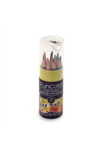КАРАНДАШИ 12ЦВ FUNCOLOR УКОРОЧЕННЫЕ /В ТУБЕ/ АЛЬТ *BV*АЛЬТ АРТ.30-0091 (4012)
