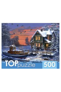 ПАЗЛЫ 500 TOPPUZZLE ЗИМНИЙ ПЕЙЗАЖ АРТ.ХТП500-6818 (8185)