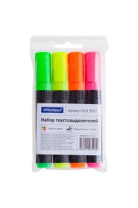 НАБОР МАРКЕРОВ ТЕКСТОВ 4ШТ OFFICESPACE HL4_9517 (5170)