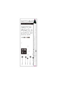 СКЕТЧ КАРАНДАШИ 6 ЦВ SKETCH&ART УТОЛЩЕНН ГРАФИКА BRUNO VISCONTI 30-0118/05 (7521)