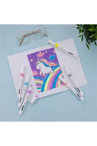 НАБОР МАРКЕРОВ АКРИЛ 6ШТ SKETCH&ART ПАСТЕЛЬН ЦВЕТА BRUNO VISCONTI 22-0128 (9385)