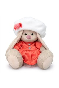 ИГРУШКА МЯГ ЗАЙКА МИ В ПЛАТЬЕ И БЕРЕТЕ (МАЛЫЙ) АРТ.SIDS-579 (3402)