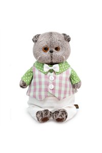 ИГРУШКА МЯГ БАСИК В ЛЕГКОМ КОСТЮМЕАРТ.KS22-241 (2472)