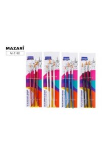НАБОР КИСТЕЙ 3ШТ НЕЙЛОН КРУГЛЫЕ (№2,4,6) MAZARI M-5182
