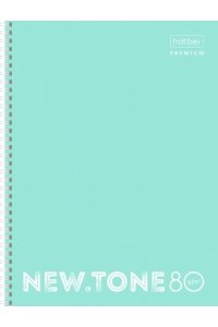 ТЕТР 80 ЛИН А4 ХАТБЕР СПИРАЛЬ ПЕРФОРАЦ NEWTONE PASTEL МЯТА 80Т4ЛA2ГР_05039 (6563)