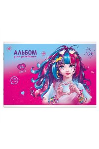АЛЬБОМ Д/РИС 24Л ФЕНИКС+ РОМАНТИЧНЫЕ ДЕВУШКИ 63587