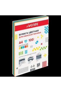 БУМАГА 5 ЦВ 100 Л INTENSIVE А4 80Г/М DEVENTE 2072218 (5206)