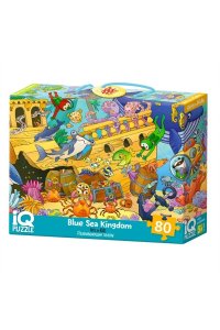 НАСТ ИГРА IQ ПАЗЛ 80 ЭЛ. ЦАРСТВО СИНЕГО МОРЯ (5+) / С РАЗВИВ.ИГРОЙ/ АЙРИС АРТ.29587 (0766)