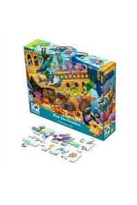 НАСТ ИГРА IQ ПАЗЛ 80 ЭЛ. ЦАРСТВО СИНЕГО МОРЯ (5+) / С РАЗВИВ.ИГРОЙ/ АЙРИС АРТ.29587 (0766)