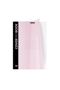 ТЕТР 48 КЛЕТ А4 ERICH KRAUSE COVER PRО PASTEL MATT РОЗОВЫЙ (ПЛАСТ ОБЛ) 55230