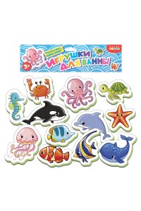ИГРУШКИ Д/ВАННЫ НА МОРЕ (3+)ДРОФА АРТ.4012