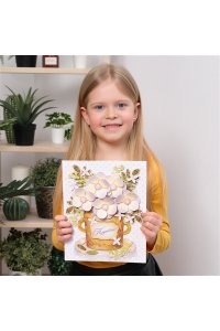 НАБОР Д/АППЛИКАЦИИ 3Д БЕЛЫЕ ЦВЕТЫ (6+) ДРОФА АРТ.4200