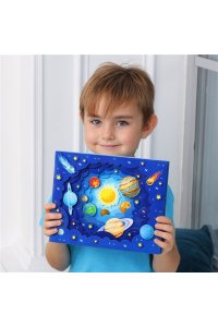 НАБОР Д/АППЛИКАЦИИ 3Д СОЛНЕЧНАЯ СИСТЕМА (6+) ДРОФА АРТ.4229