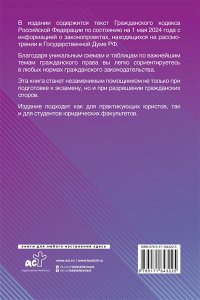 . Гражданский кодекс Российской Федерации на 1 мая 2024 года с таблицами и схемами + комментарии
