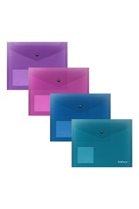 ПАПКА КОНВЕРТ НА КНОПКЕ A5+ GLOSSY VIVID В АСС ЕК 47121