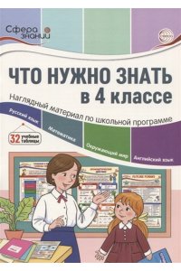 Цветкова Т.В. Что нужно знать в 4 классе: наглядный материал по школьной программе/ Цветкова Т.В.
