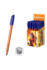 РУЧКА ШАР СИН ULTRA GLIDE TECHNOLOGY ORANGE STICK U-108 1 ММ АРТ.EK 47582