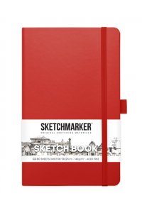 СКЕТЧБУК SKETCHMARKER 80Л 13*21СМ КРАСНЫЙ АРТ.2314203SM (6740)