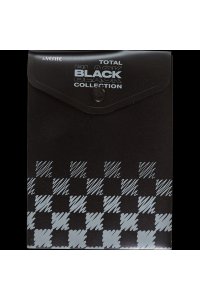 ПАПКА КОНВЕРТ НА КНОПКЕ А6- DEVENTE TOTAL BLACK 180 МКМ 3071333 (8737)
