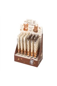 РУЧКА ПИШИ-СТИРАЙ АВТ ГЕЛ СИН DELETESLIMCLICK.LOVE ME 0.5 В АСС *BV* /ДИСПЛЕЙ/ 20-0319/03 (3525)