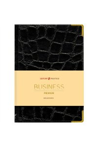 ЕЖЕДНЕВНИК 152Л А6 ЭКСМО ПУХЛ КОЖЗАМ GRAND CROCO ЧЕРНЫЙ АРТ.ЕКП62115201 (7914)