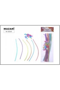 НАБОР Д/ТВОРЧЕСТВА ПРОВОЛОКА D=0.6 СМ (30 СМ 24 ШТ) И ПОМПОНЫ MAZARI M-20103 (6237)