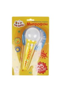 ИГРУШКА МИКРОФОН ТРИ КОТА ТРИ КОТА 25 ПЕСЕН,ФРАЗ,ЗВУКОВ 354027/HT569-R7 (7723)