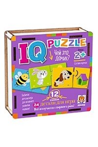 НАСТ ИГРА IQ ПАЗЛ ДЕРЕВЯННЫЙ ЧЕЙ ЭТО ДОМИК? (2+)АЙРИСАРТ.29407