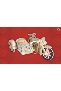 КОНСТРУКТОР ДЕРЕВ 3D МОТОЦИКЛ С КОЛЯСКОЙ Р124 (1383)