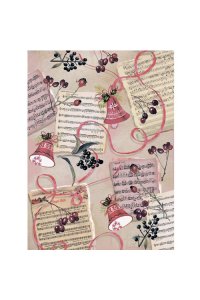 БУМАГА РИСОВАЯ Д/ДЕКУПАЖА А3 ЗИМНИЕ ЯГОДЫ АРТ.CP09309 