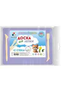 ДОСКА Д/ЛЕПКИ А4+2 СТЕКА С БОРТОМ НЕЖНЫЙ МИКС ПЧЕЛКА АРТ.ДЛ-042 (0257)