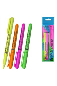 НАБОР МАРКЕРОВ ТЕКСТОВ 4ШТ VISIOLINE V-15 LIGHT NEON ERICH KRAUSE 65572