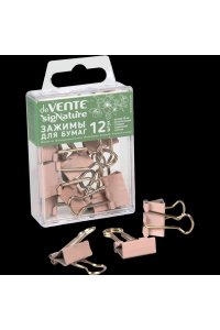 ЗАЖИМ ЦВ 19ММ 12ШТ DEVENTE. SIGNATURE ПУДРОВО-РОЗОВЫЙ АРТ.4131503 (5564)